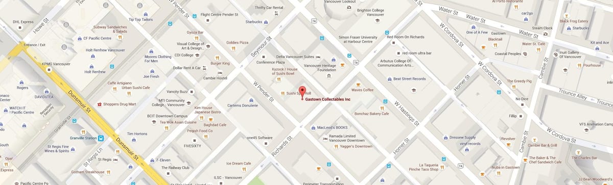 வரைபடம் gastown வான்கூவர் கி. மு.