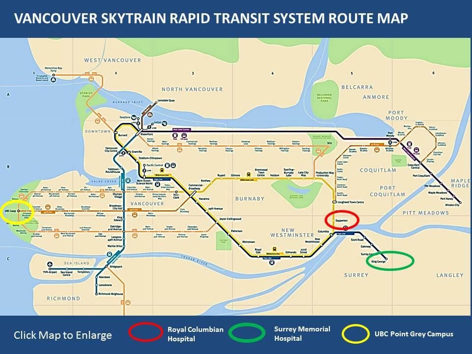 வரைபடம் skytrain மேப்பிள் ரிட்ஜ் வான்கூவர்