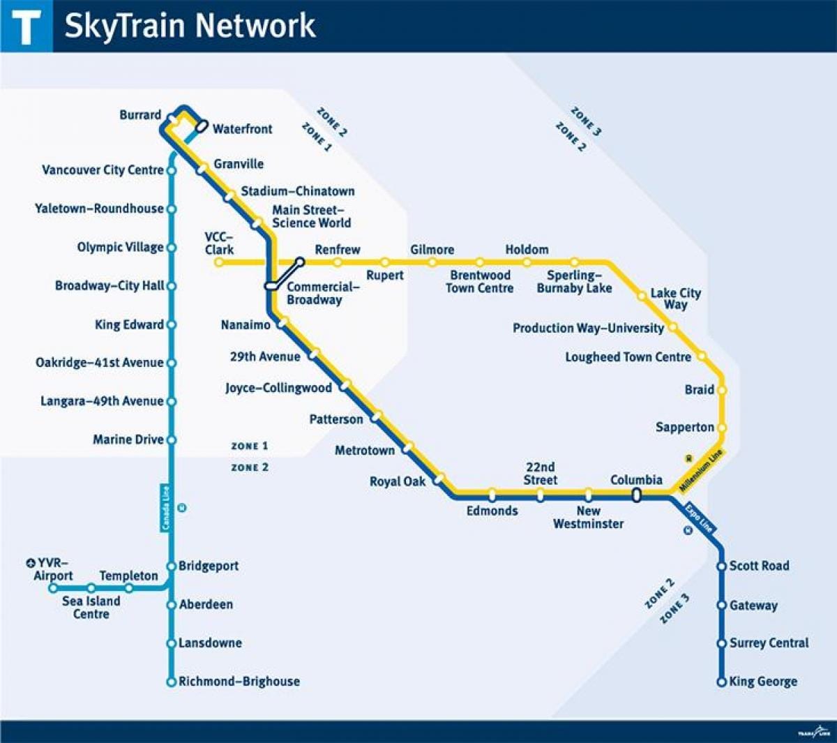 கனடா skytrain வரைபடம்