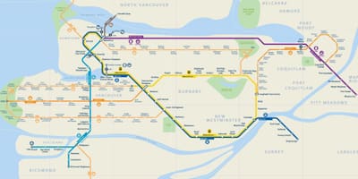 வான் skytrain வரைபடம்