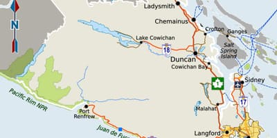 தென் வான்கூவர் வரைபடம்
