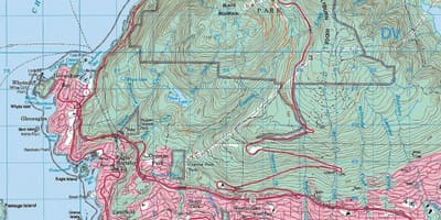 வரைபடம் வான்கூவர் topographic