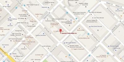 வரைபடம் gastown வான்கூவர் கி. மு.