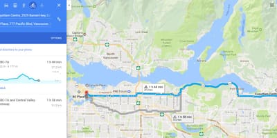 Translink சைக்கிள் வரைபடம்